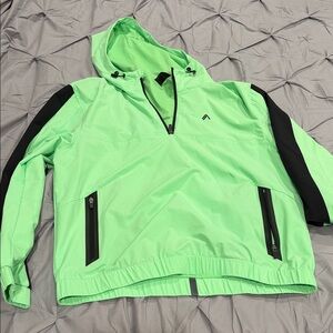 Alphalete Green and Black Men's Jacket